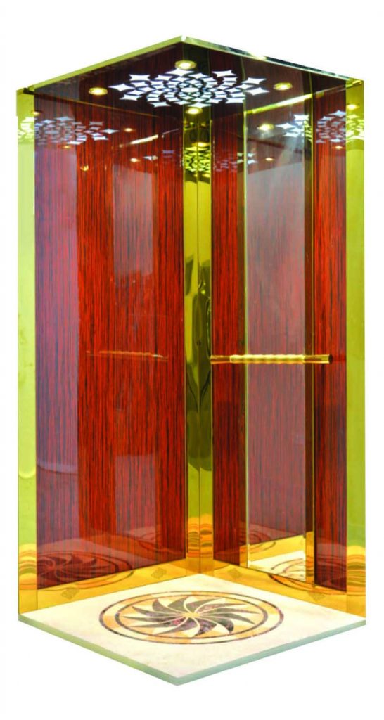 كبينة نحاسي ذهبي 105